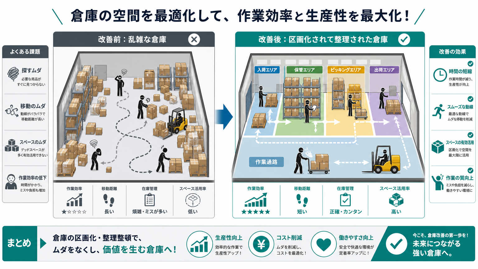 倉庫内の区画化とは｜目的とメリット